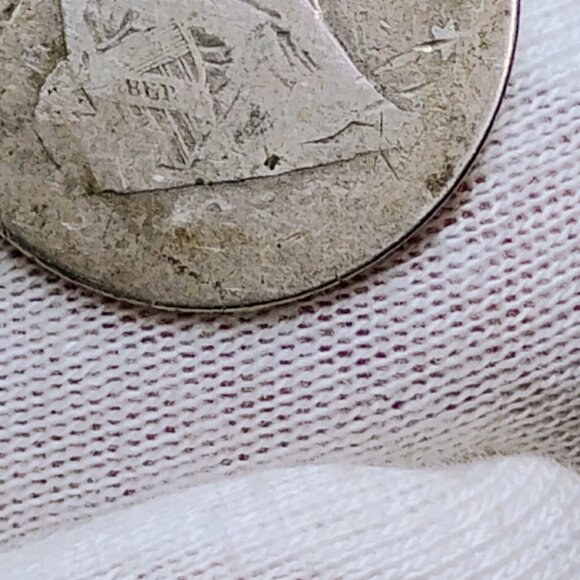 Vintage 1855 Seated Liberty Quarter 25 Cents Key Date Antique US Silver Coin - Picture 7 of 7